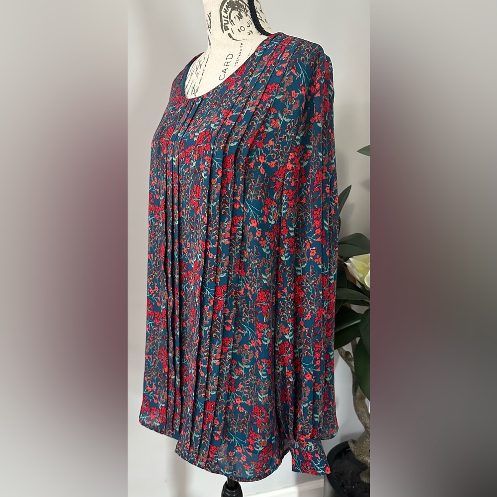 Ava & Viv Teal Blouse ♥️♥️ - Picture 2 of 13